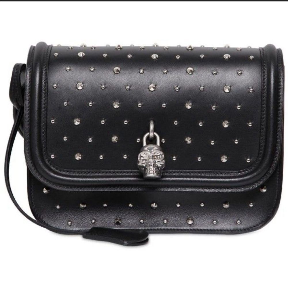 Alexander McQueen Black Studded Padlock Bag - Picture 2 of 16